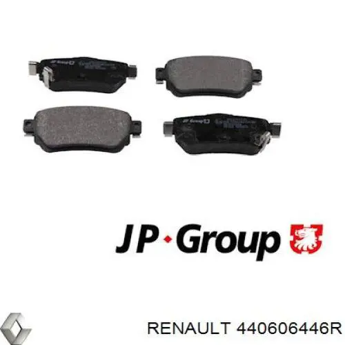Купить 440606446R Renault (RVI) Колодки тормозные задние, дисковые