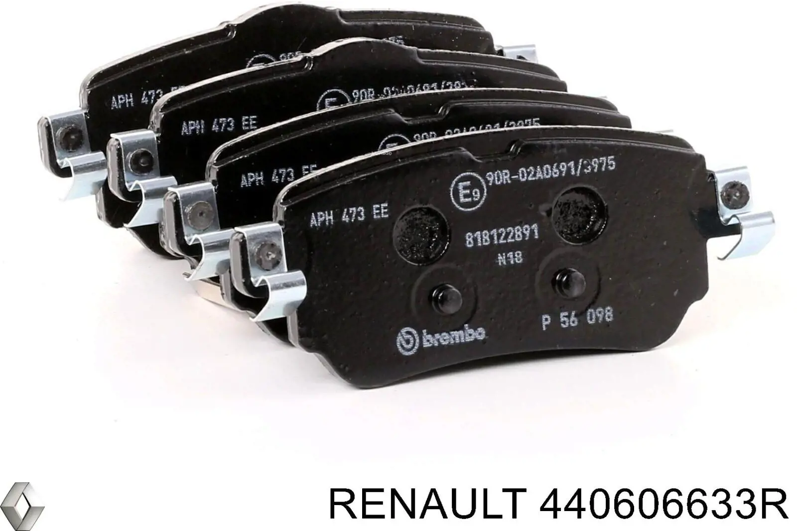 Колодки дисковые  Renault (RVI) 440606633R цена, от 24.81 USD