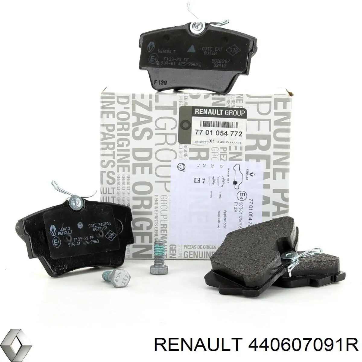 Купить 440607091R Renault (RVI) Колодки тормозные задние, дисковые