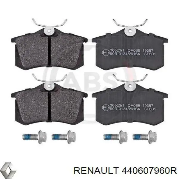 Купить 440607960R Renault (RVI) Колодки тормозные задние, дисковые