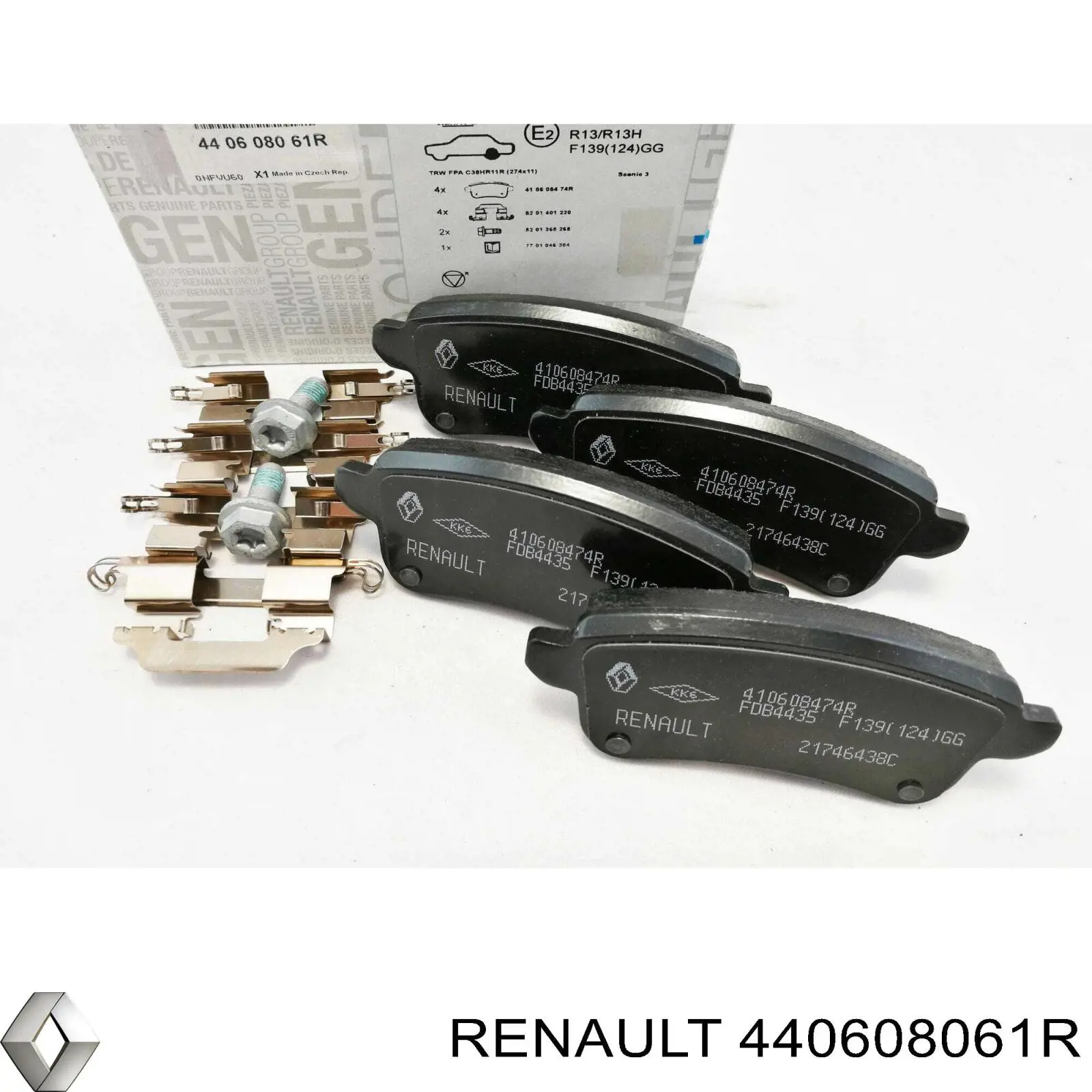440608061R Renault (RVI) Колодки тормозные дисковые комплект
