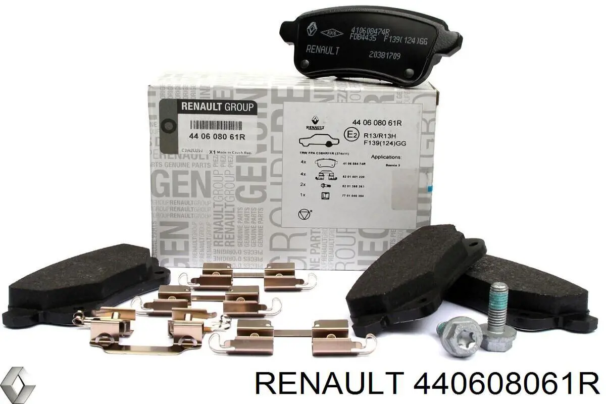 Купить 440608061R Renault (RVI) Колодки тормозные задние, дисковые