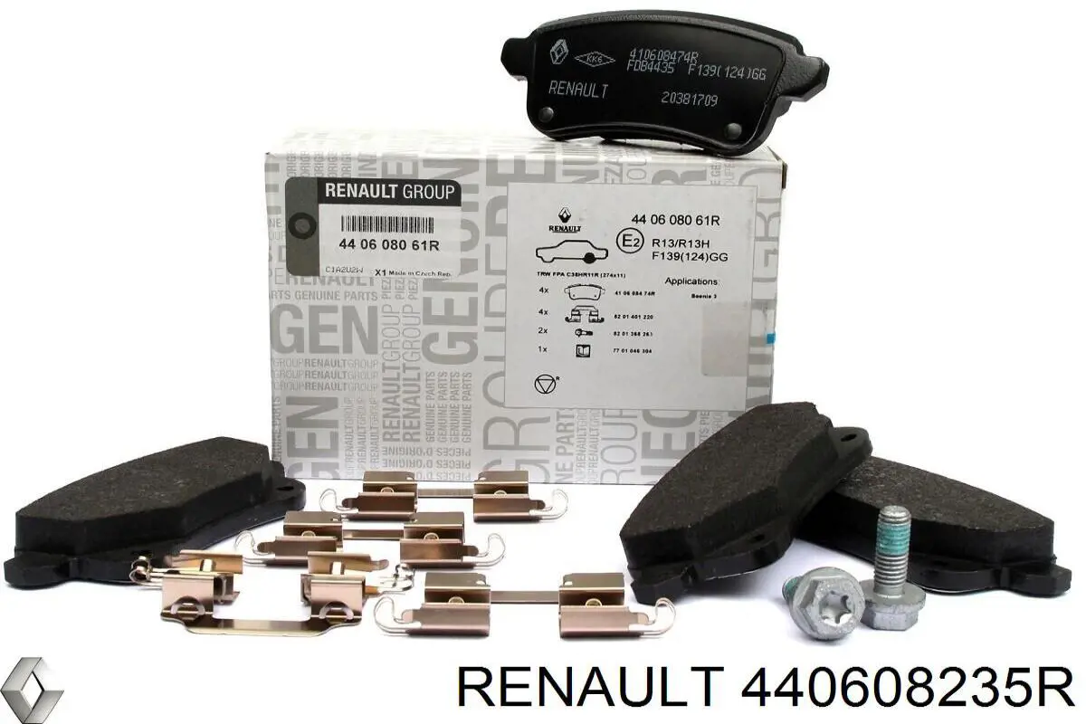 Колодки тормозные задние дисковые Renault (RVI) 440608235R