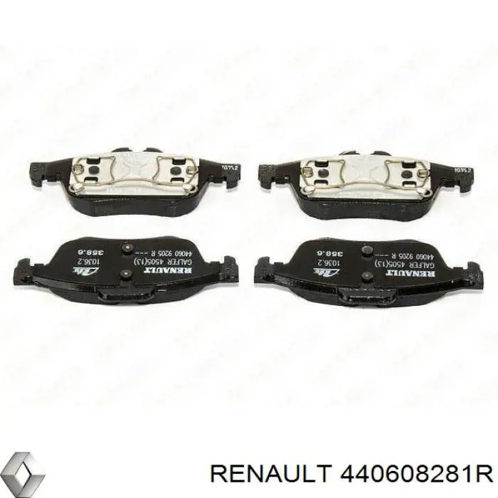 Compre 440608281R Renault (RVI) Sapatas do freio traseiras de disco