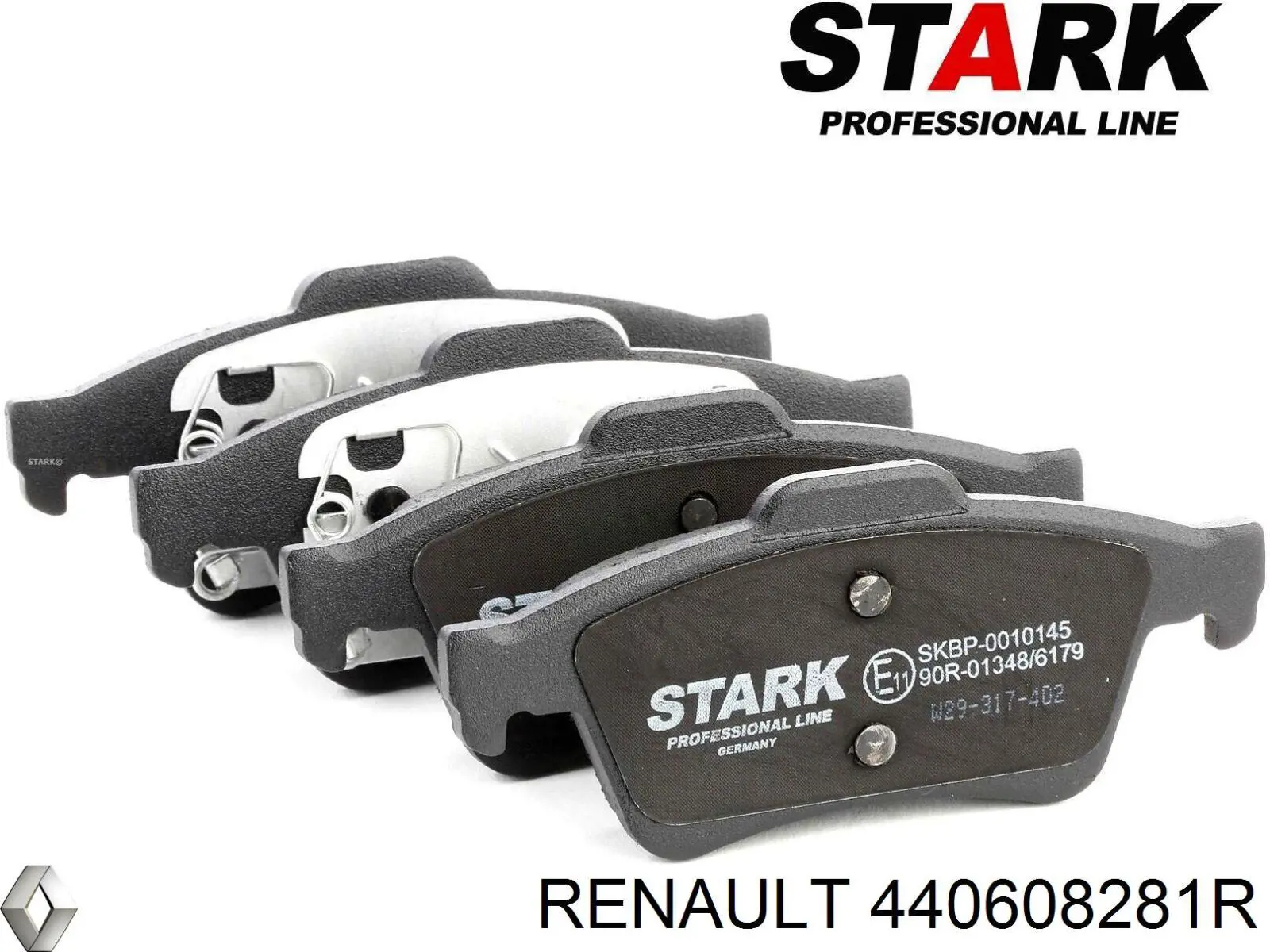 440608281R Renault (RVI) Sapatas do freio traseiras de disco