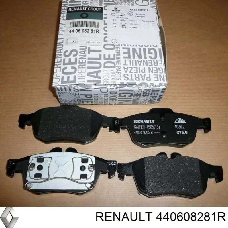 Compre 440608281R Renault (RVI) Sapatas do freio traseiras de disco