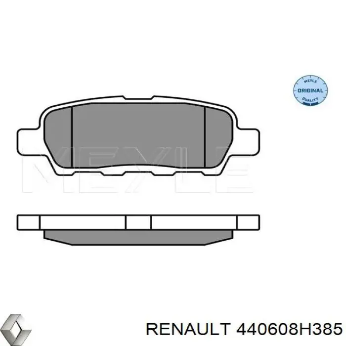 Задние тормозные колодки 440608H385 Renault (RVI)