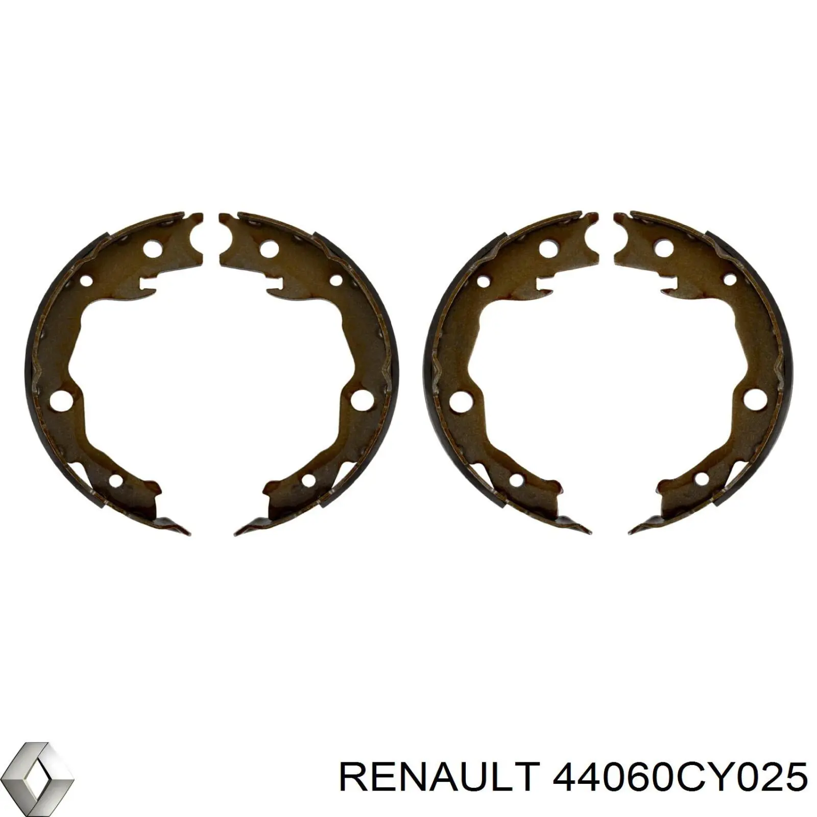 Колодки ручника (стояночного тормоза) Renault (RVI) 44060CY025