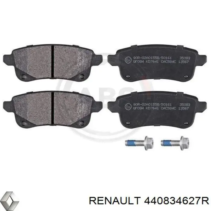 Колодки дисковые  Renault (RVI) 440834627R цена, от 29.93 USD