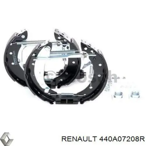 Купить 440A07208R Renault (RVI) Колодки тормозные задние барабанные, в сборе с цилиндрами, комплект