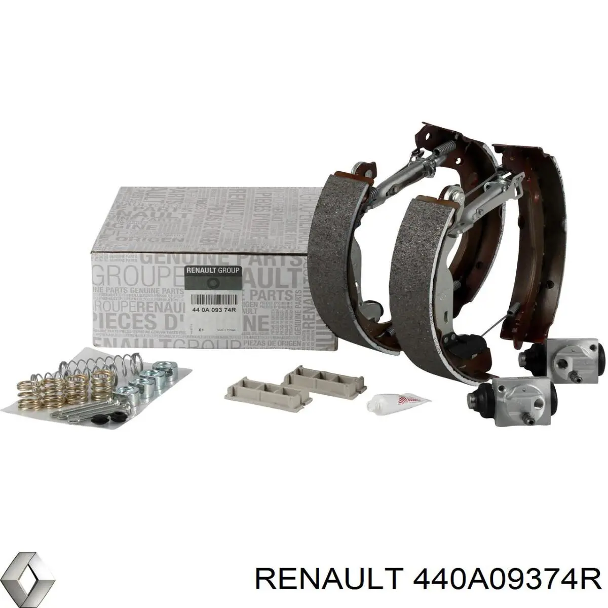 440A09374R Renault (RVI) колодки тормозные задние барабанные