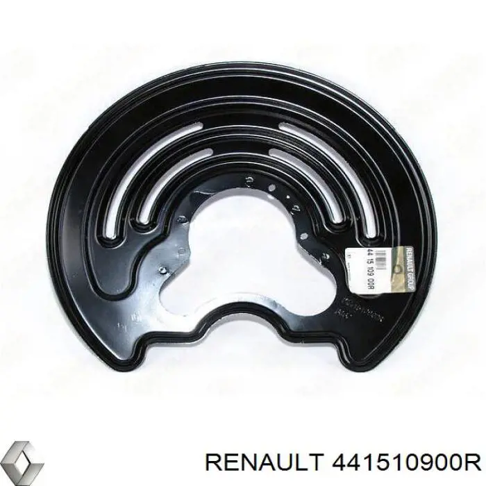 Chapa protectora contra salpicaduras, disco de freno trasero derecho 441510900R Renault (RVI)