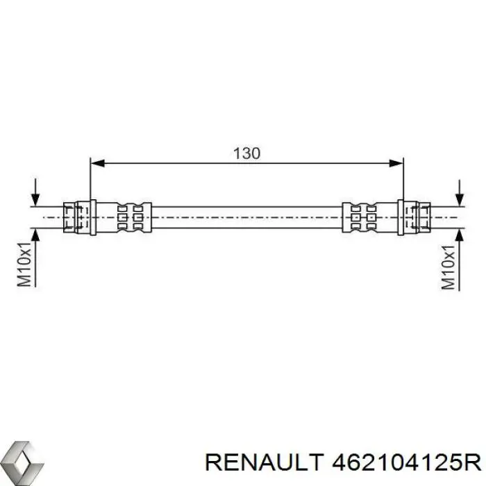 Mangueira do freio traseira para Renault Scenic (R9)