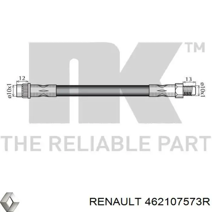 462107573R Renault (RVI) шланг тормозной передний