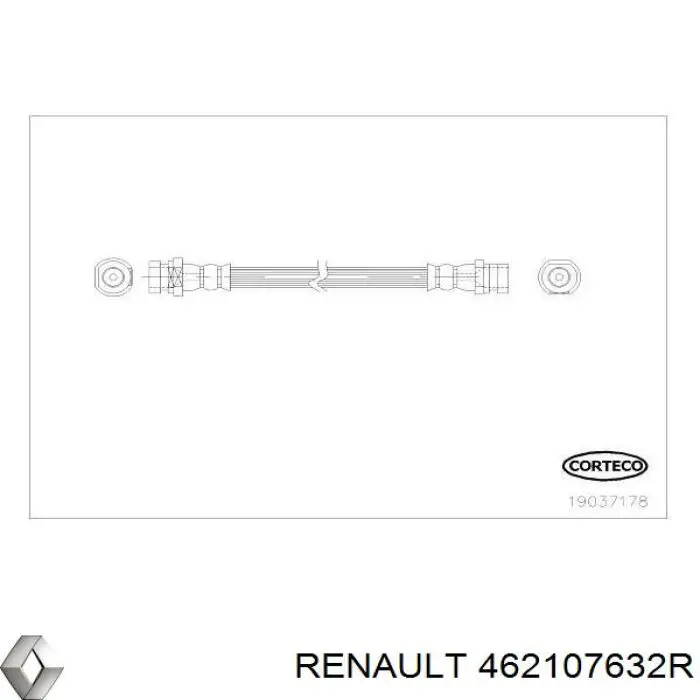 462107632R Renault (RVI) Шланг тормозной задний правый