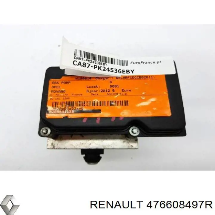 Гидроблок АБС Renault (RVI) 476608497R цена, от 74.69 USD