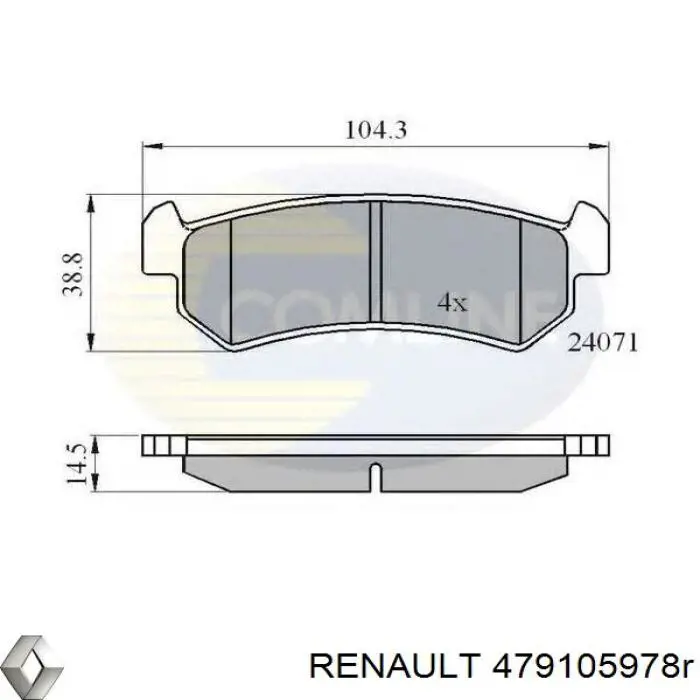 Датчик АБС (ABS) передний, правый Renault (RVI) 479105978R цена, от 13.12 USD