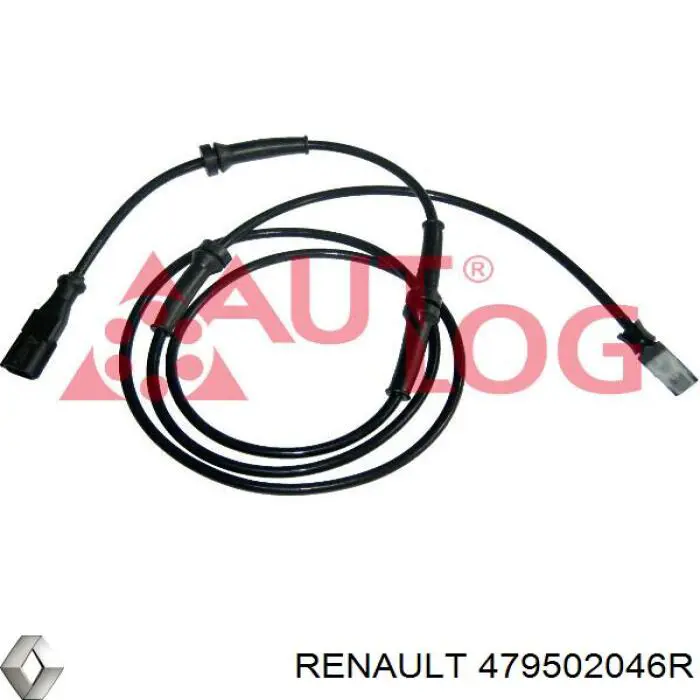 479502046R Renault (RVI) sensor abs traseiro direito