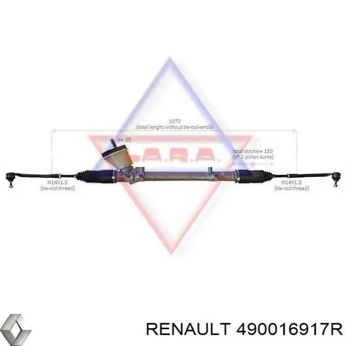 490016917R Renault (RVI) Управление рулевое в сборе