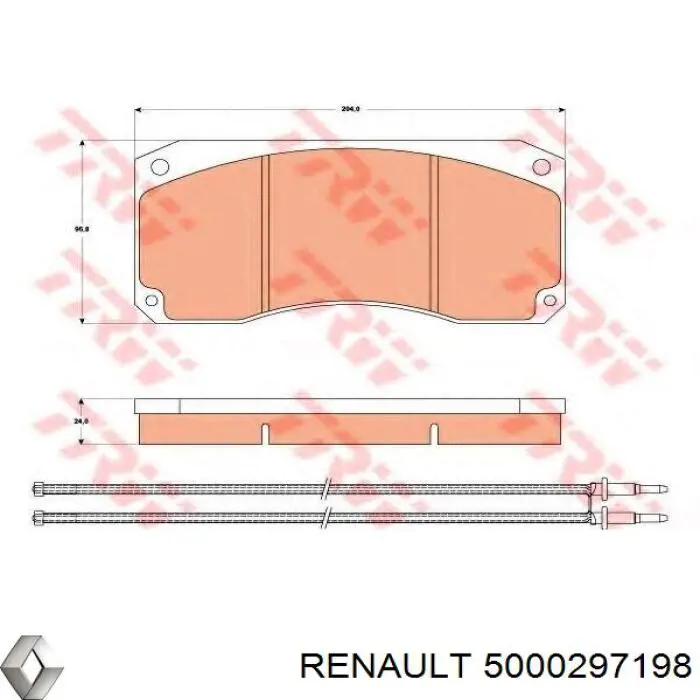Купить 5001822987 Renault (RVI) Колодки тормозные