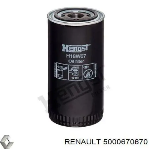 Фильтр очистки масла центробежный Renault (RVI) 5000670670 цена, от 13.08 USD