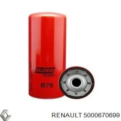 5000670699 Renault (RVI) масляный фильтр