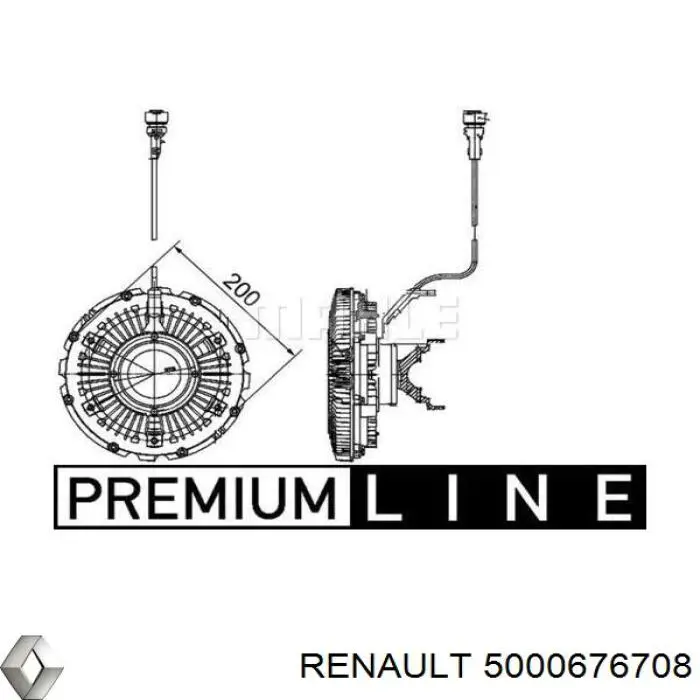 5000676708 Renault (RVI) Гидромуфта привода вентилятора