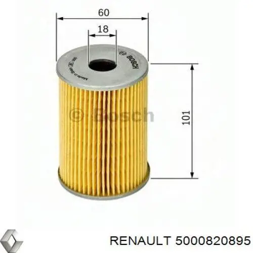 5000820895 Renault (RVI) фильтр гур