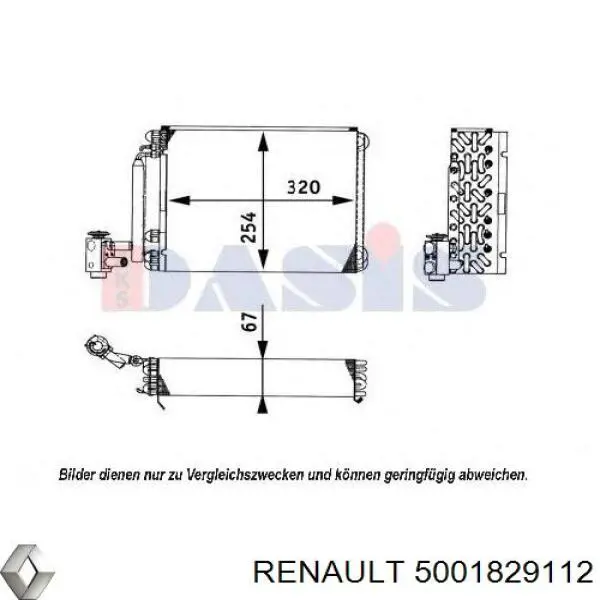 Радиатор испарителя кондиционера Renault Trucks MAGNUM IV седельный тягач (2005 - 2026) цена, от  USD