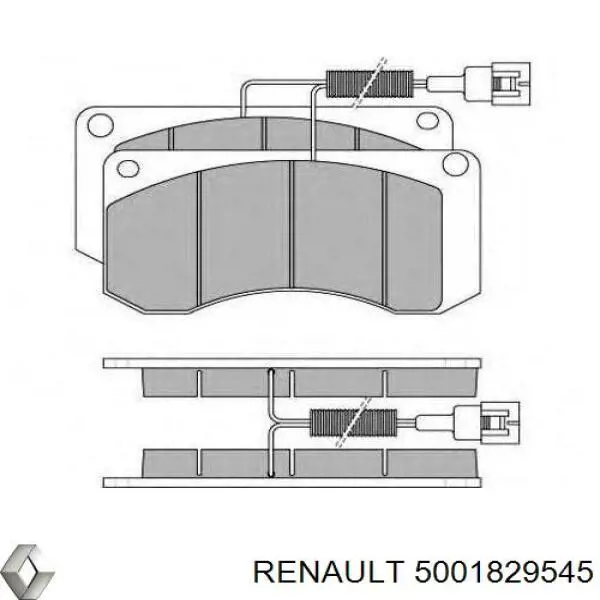 Купить 5001829545 Renault (RVI) Колодки тормозные