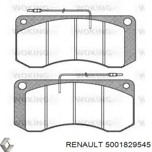 5001829545 Renault (RVI) Колодки передние