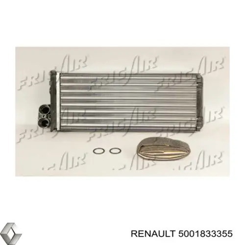 5001833355 Renault (RVI) Радиатор отопителя салона