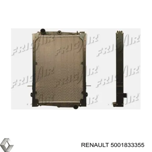 Купить 5001833355 Renault (RVI) Радиатор печки