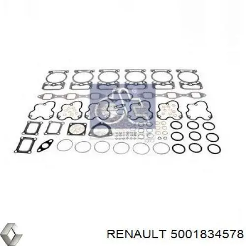 Верхний комплект прокладок двигателя 5001834578 Renault (RVI)