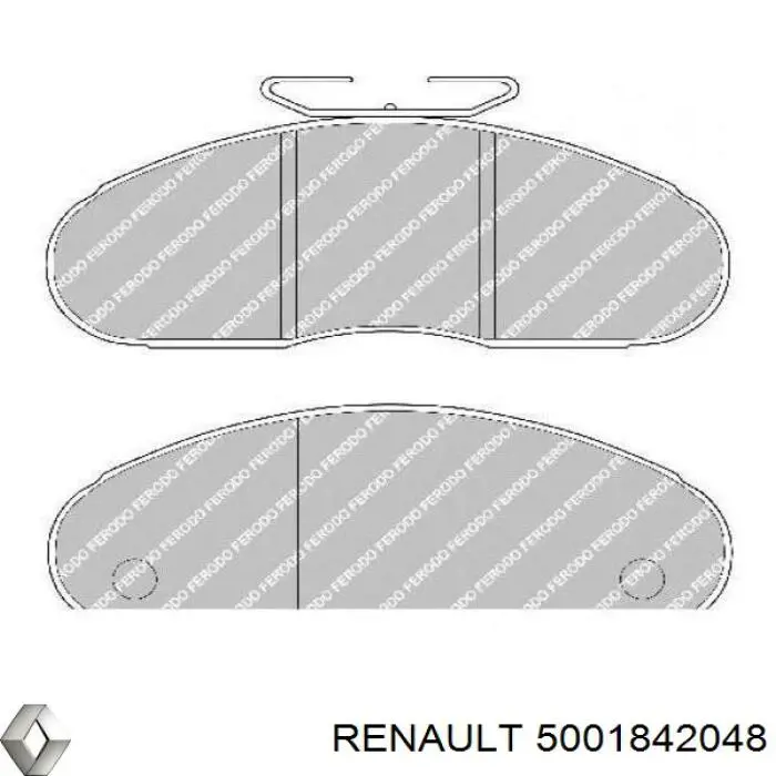 5001842048 Renault (RVI) передние тормозные колодки