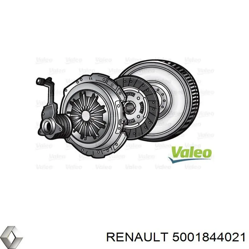 Купить 5001844021 Renault (RVI) Вкладыши коленвала, коренные, комплект, стандарт (STD)