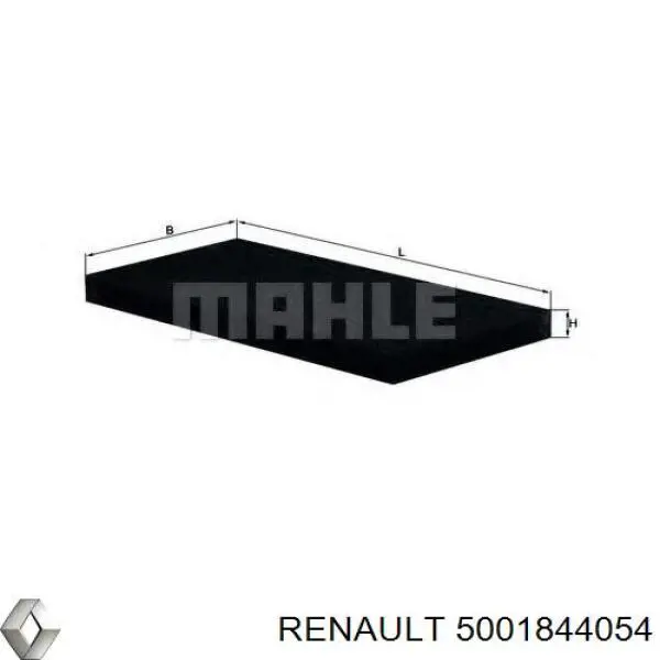 Купить 5001844054 Renault (RVI) Фильтр салона угольный