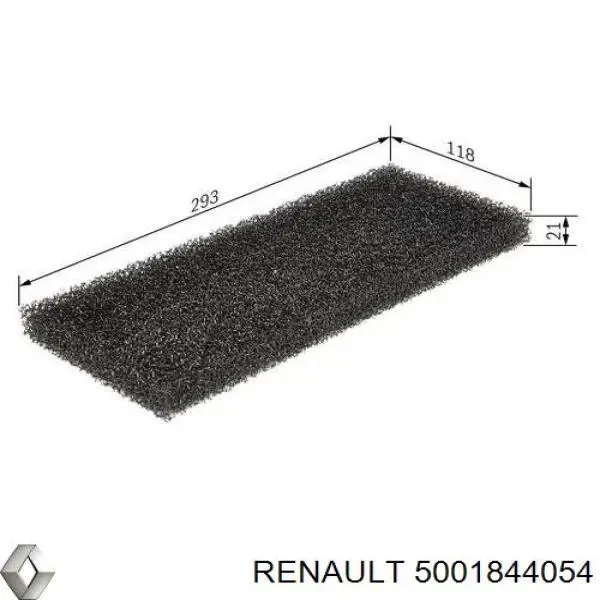 Фильтр воздушный отопителя Renault (RVI) 5001844054 цена, от 7.49 USD