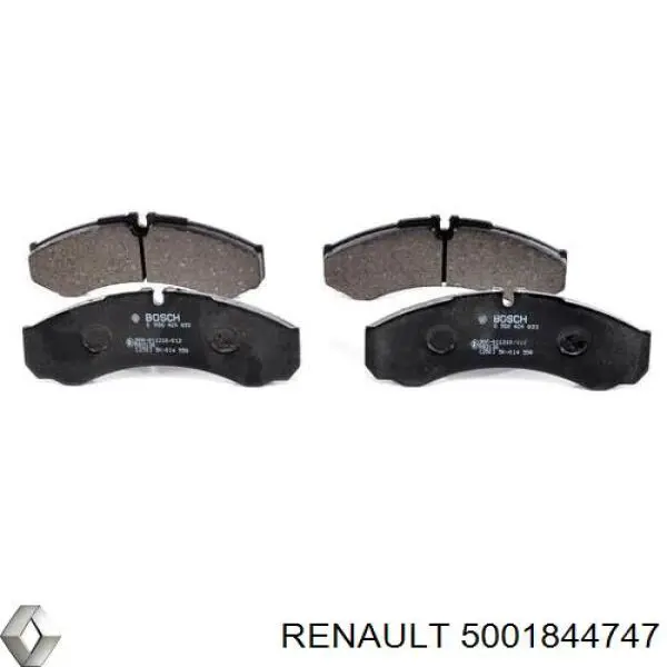 5001844747 Renault (RVI) колодки тормозные задние дисковые