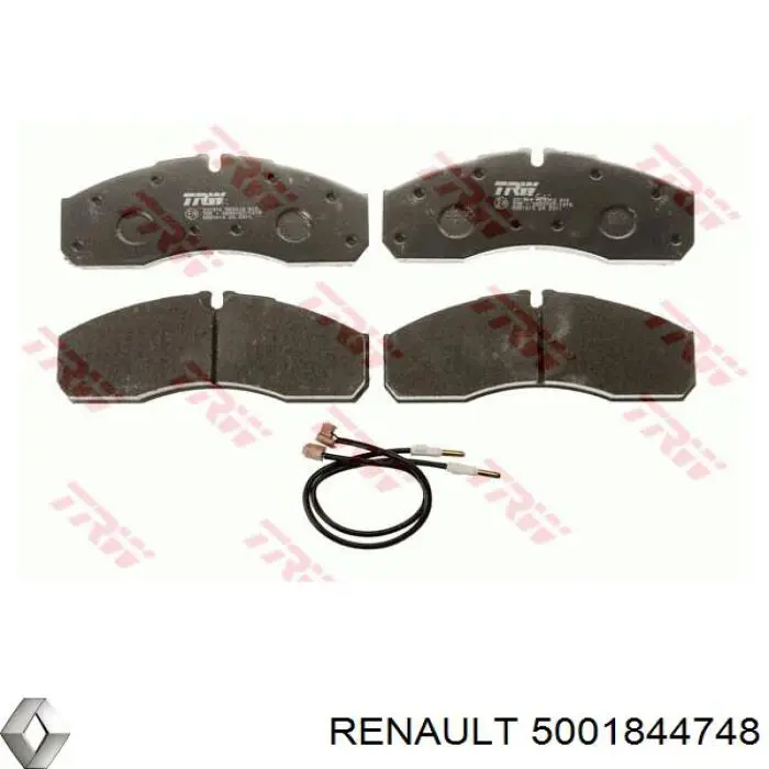 5001844748 Renault (RVI) Колодки передние
