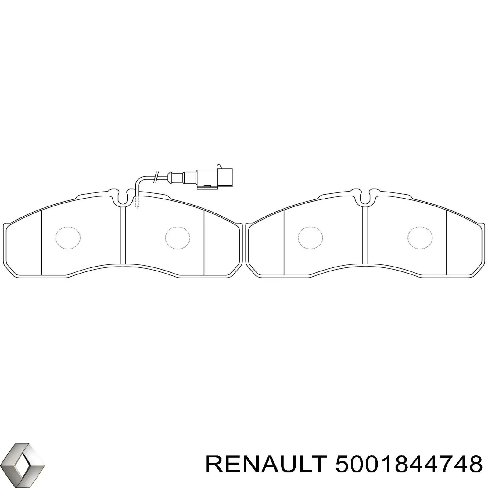 Колодки Renault (RVI) 5001844748 цена, от 26.39 USD
