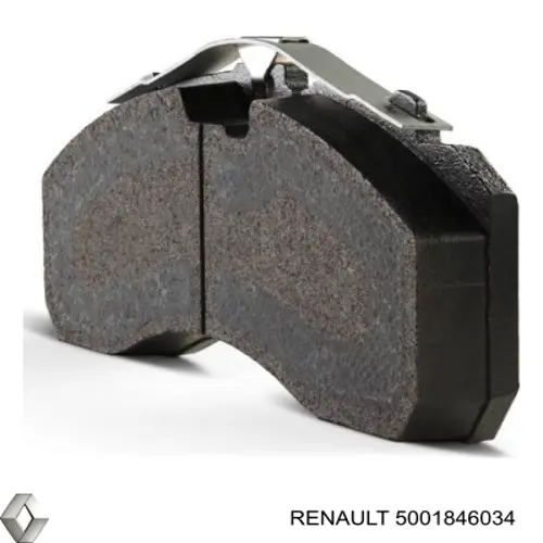 Передние тормозные колодки 5001846034 Renault (RVI)