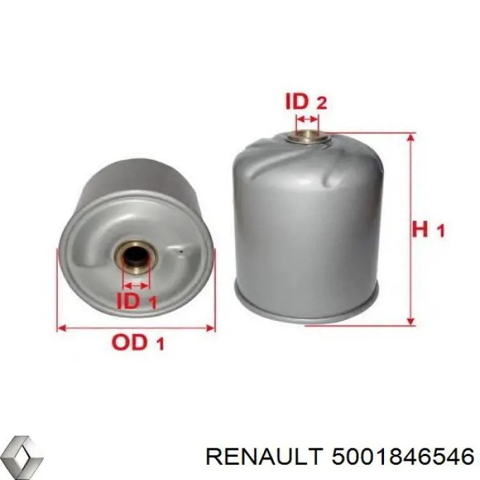 5001846546 Renault (RVI) масляный фильтр