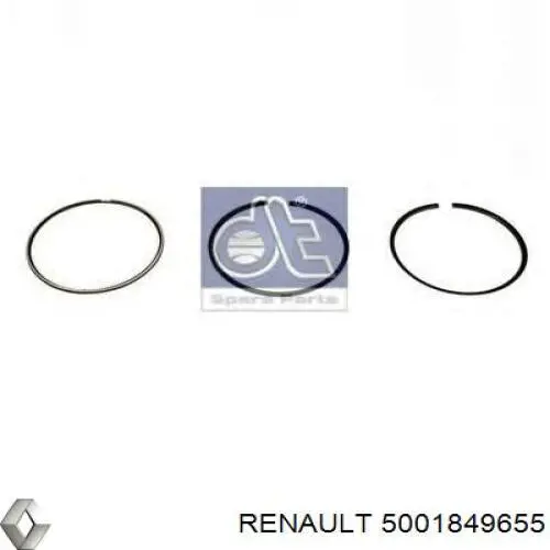 5001849655 Renault (RVI) Поршневые кольца на 1 цилиндр, STD