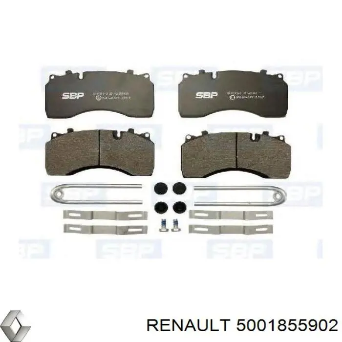 Купить 5001855902 Renault (RVI) Колодки тормозные