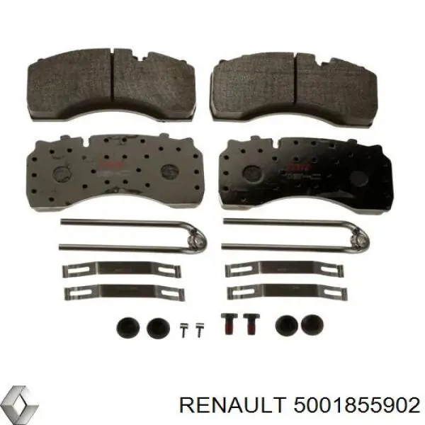 Передние тормозные колодки 5001855902 Renault (RVI)