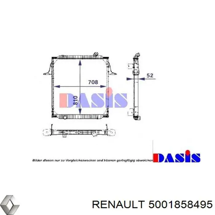 5001858495 Renault (RVI) Радиатор основной