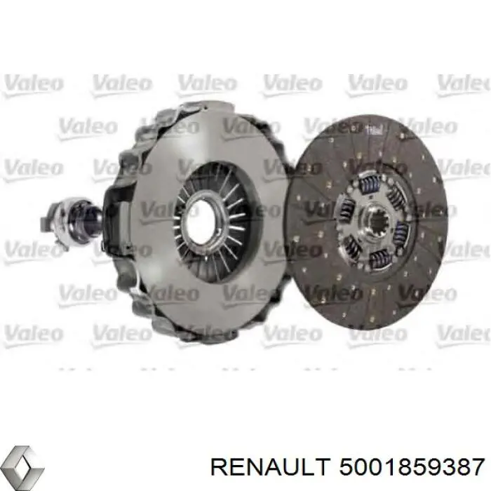 Купить 5001859387 Renault (RVI) Комплект сцепления (диск, корзина, подшипник)