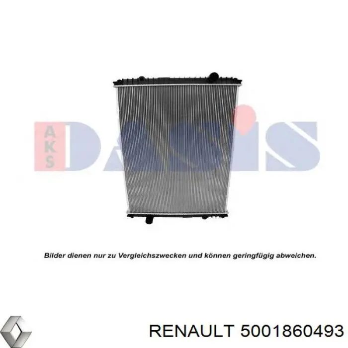 Радиатор 5001860493 Renault (RVI)