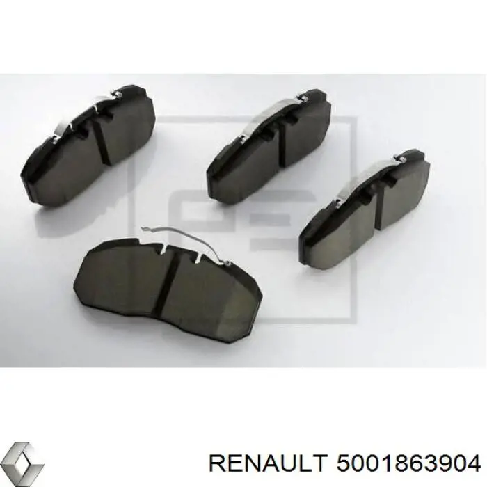 5001863904 Renault (RVI) Колодки передние